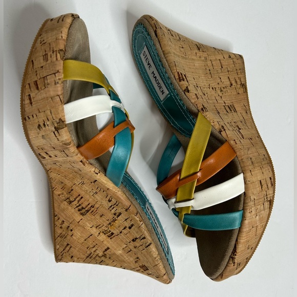 Steve Madden multi color wedge - Kalliee multi Size 7.5 - Picture 6 of 9